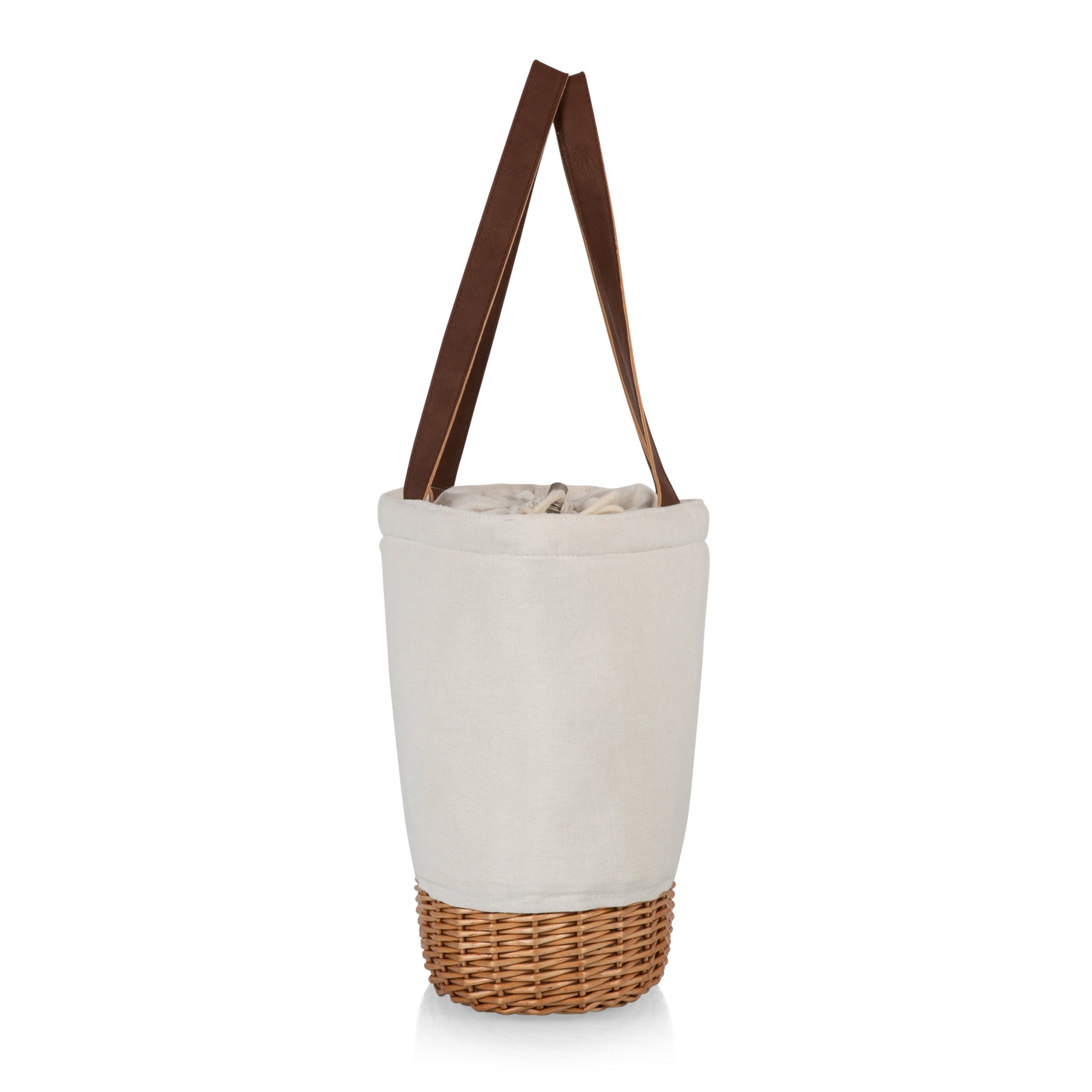Pico Willow And Canvas Lunch Basket