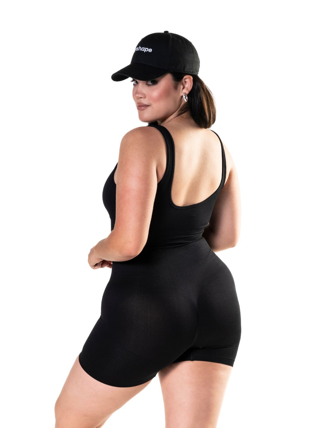 Square Neck Shapewear Jumpsuit | Includes Plus Size