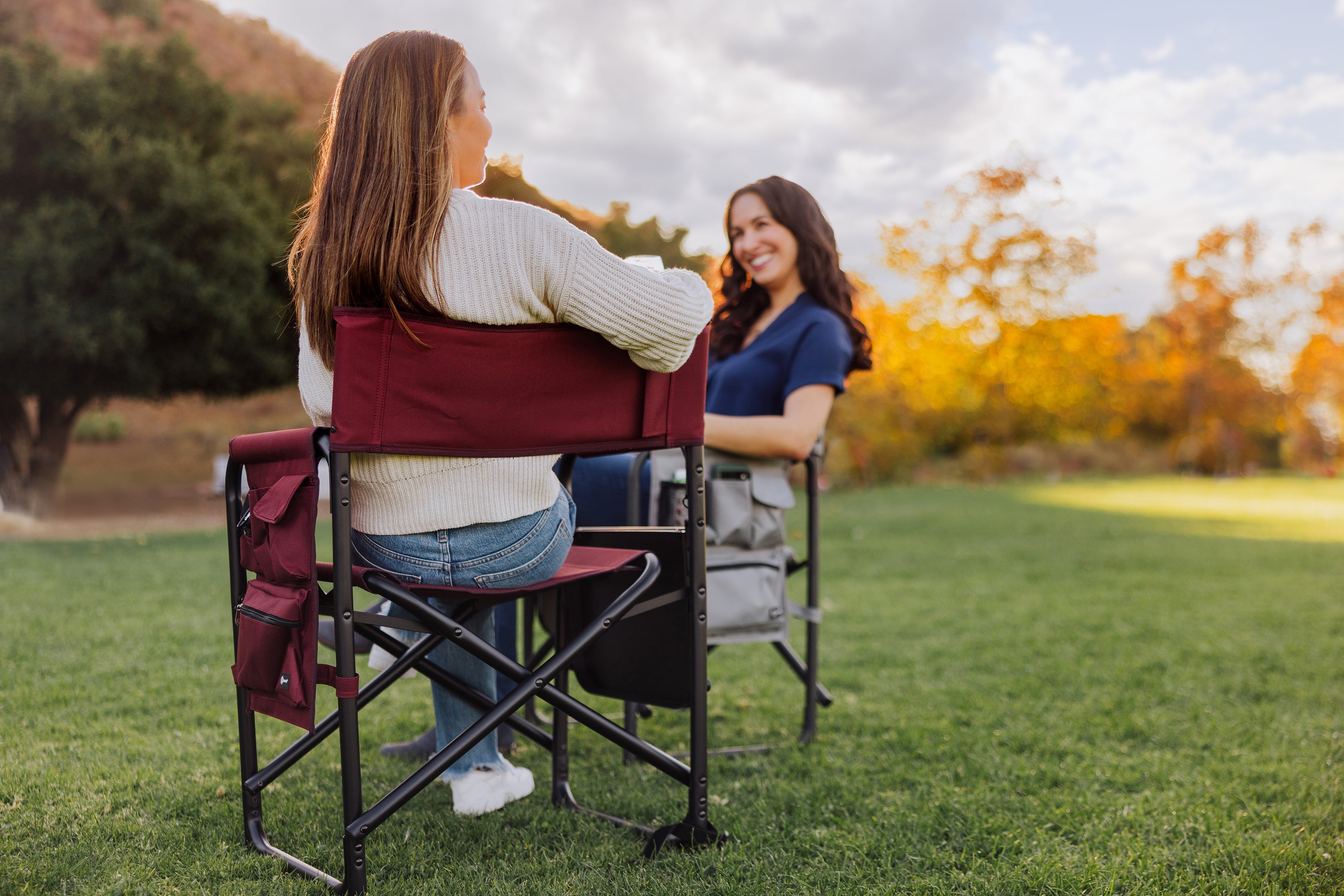Purple Sports Chair With Side Table