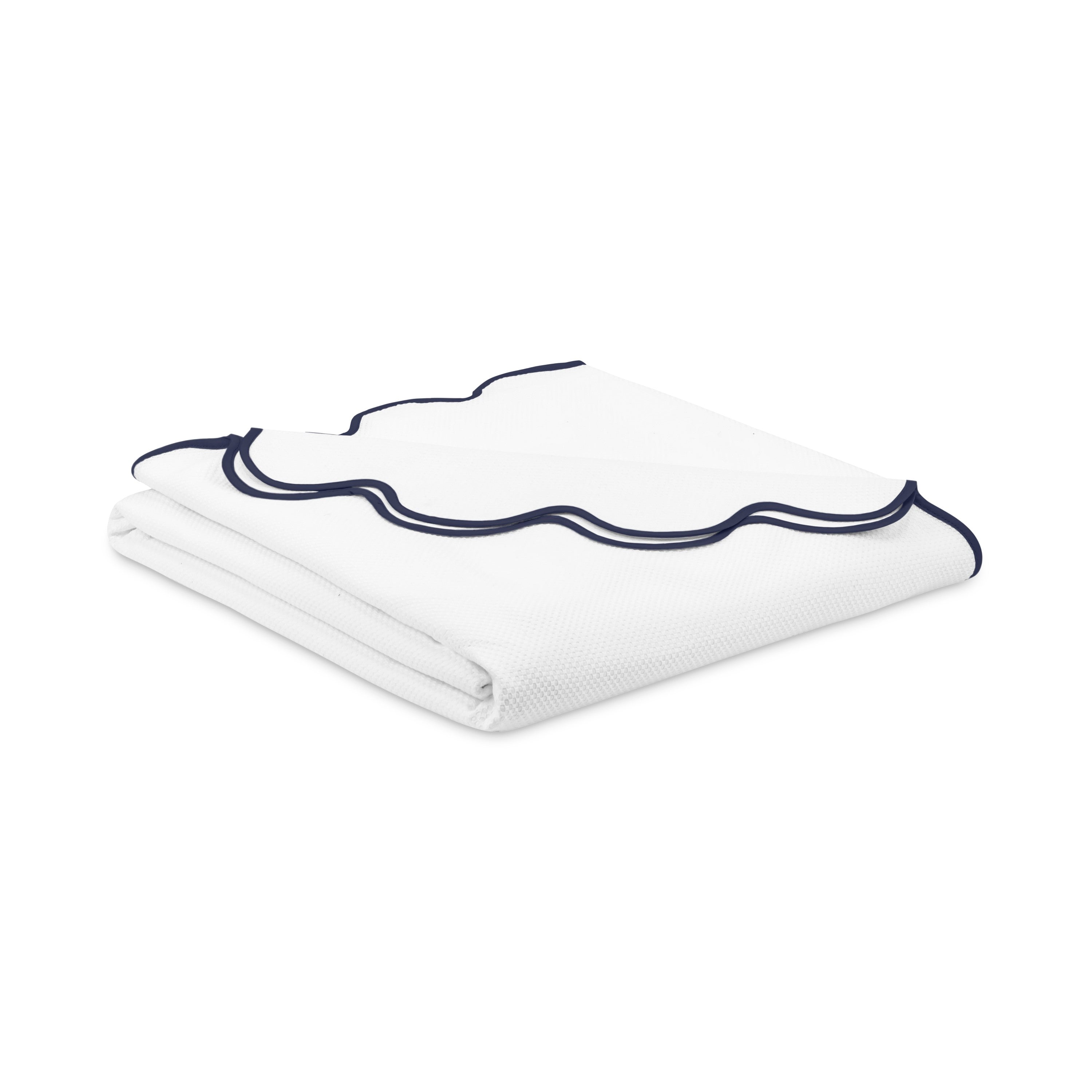 Honeycomb Coverlet (scalloped Border)