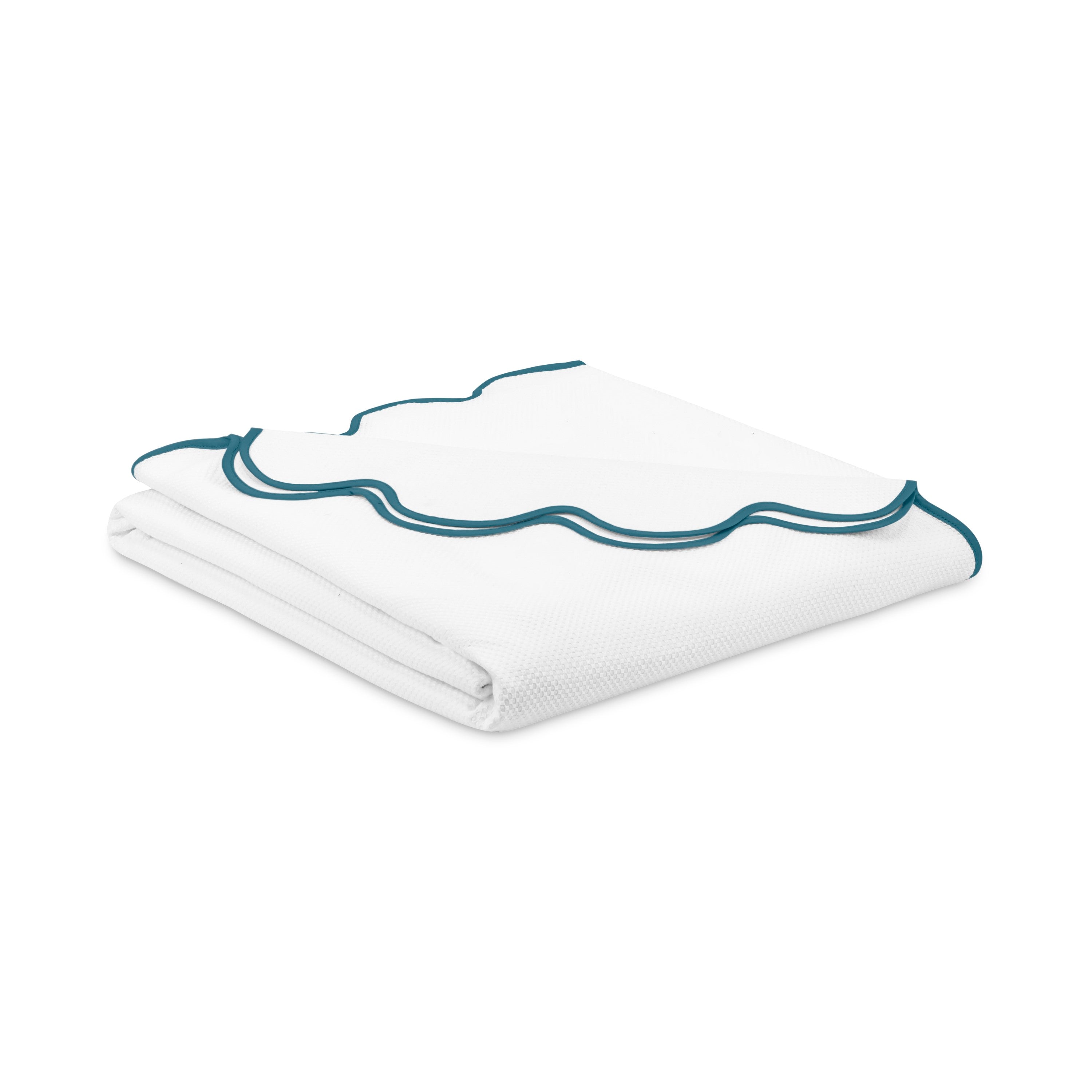 Honeycomb Coverlet (scalloped Border)