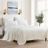 Homvare Full/Queen Super Soft  Cotton Basket Weave Blanket/Throw 90" x 90"