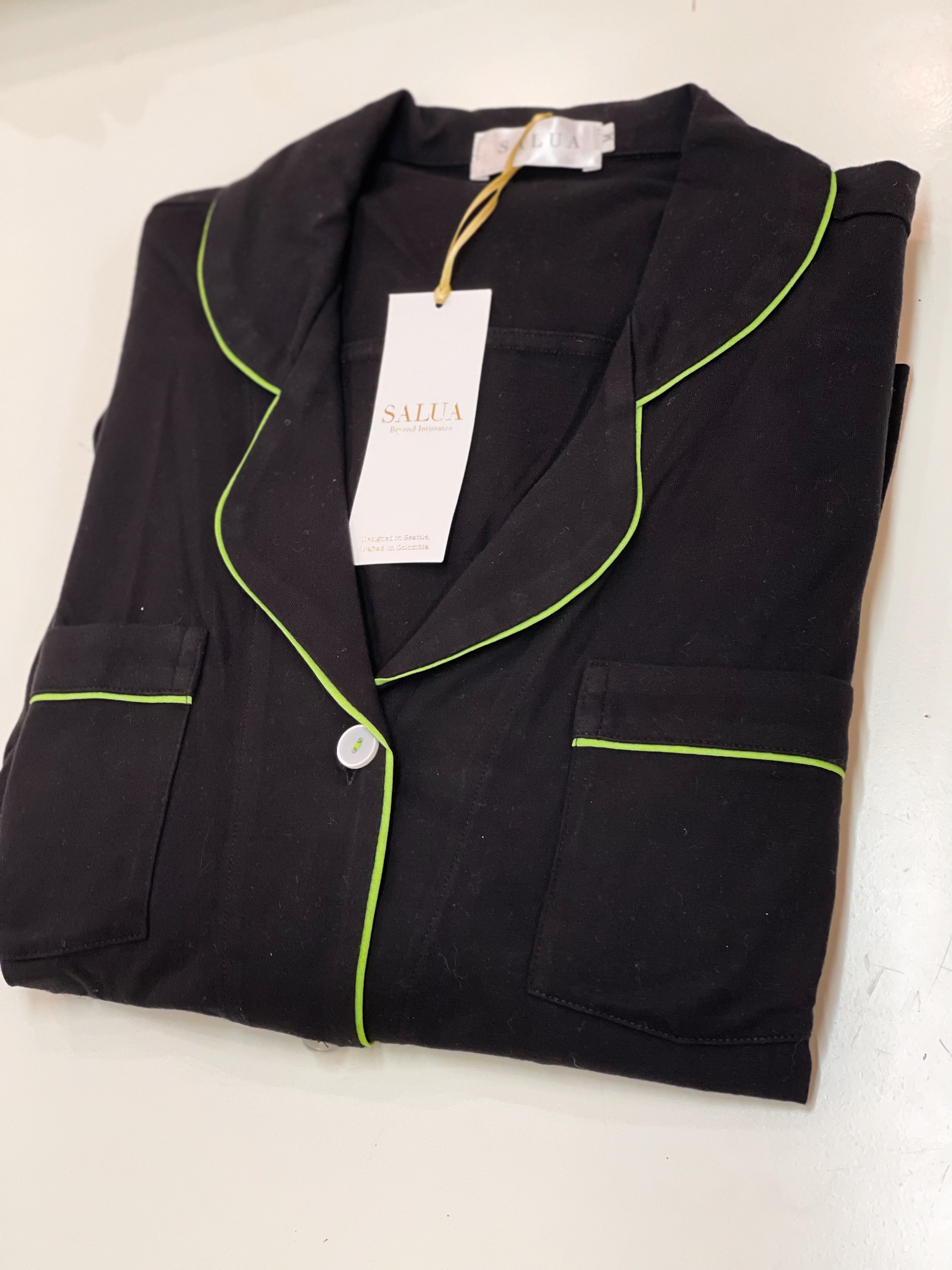 Classic Luxury Sleep Shirt In Brushed Pima Cotton