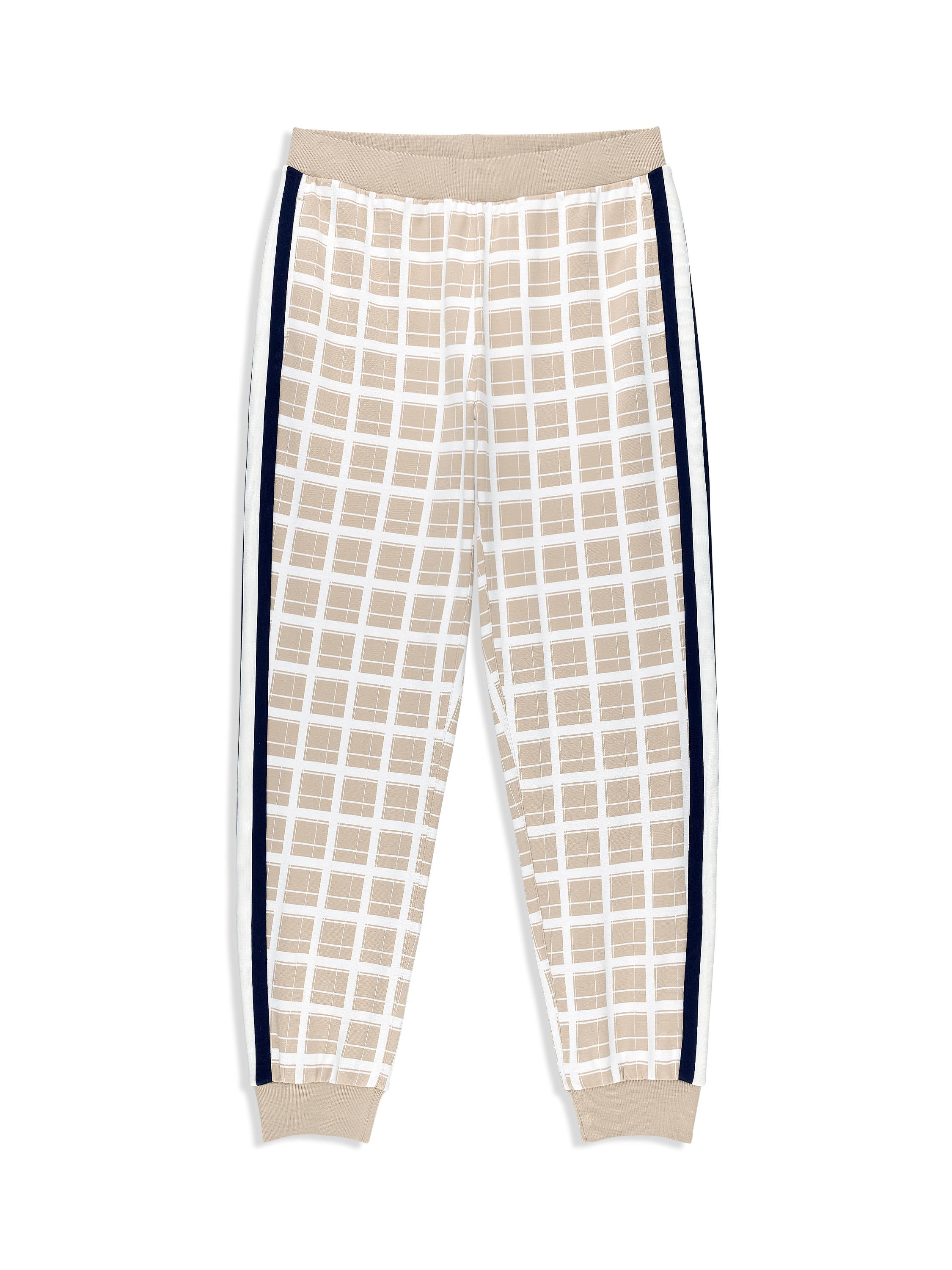Women's Damarindo Check Track Pant- Humus