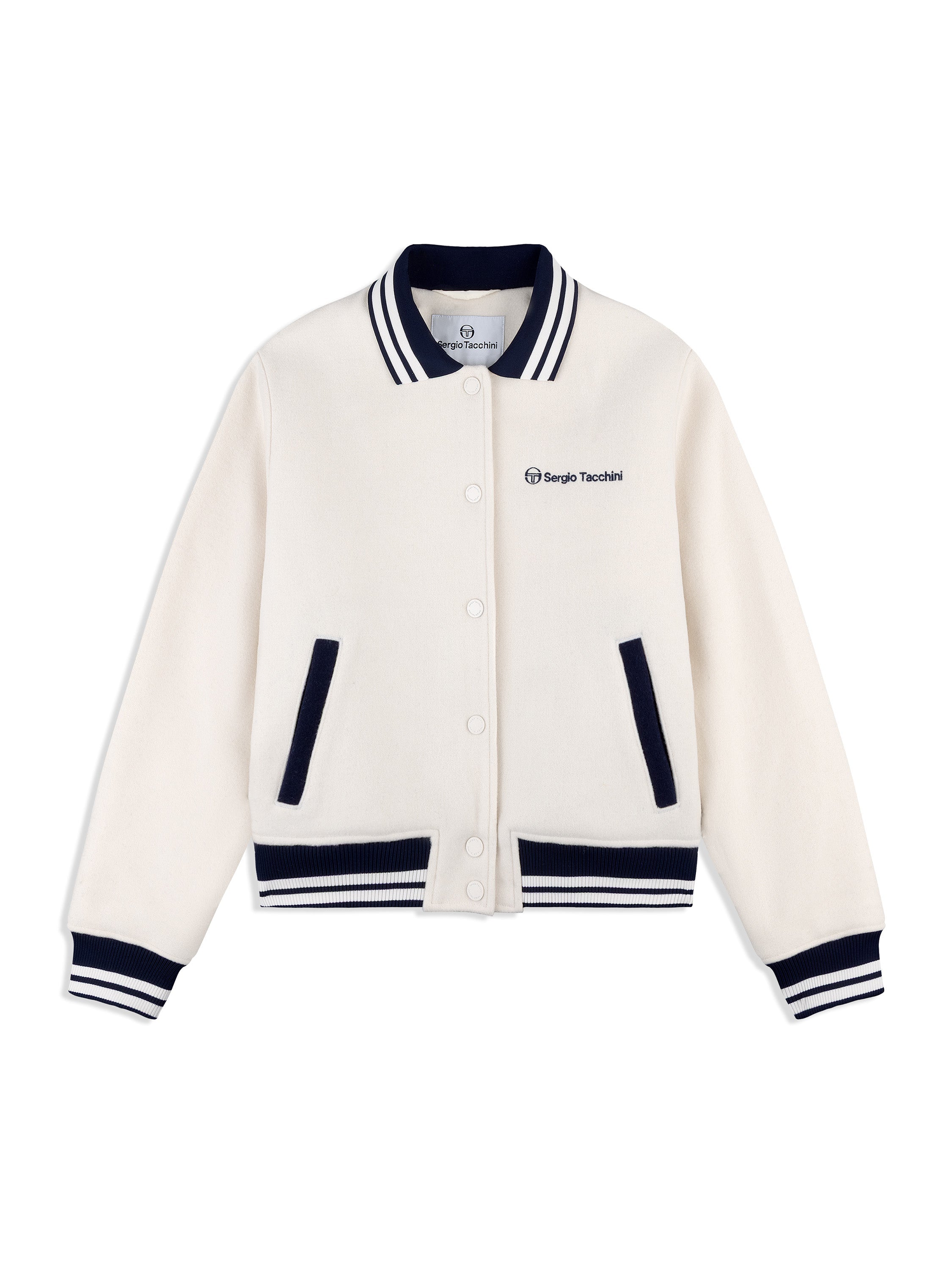 Marisa Varsity Jacket- Gardenia