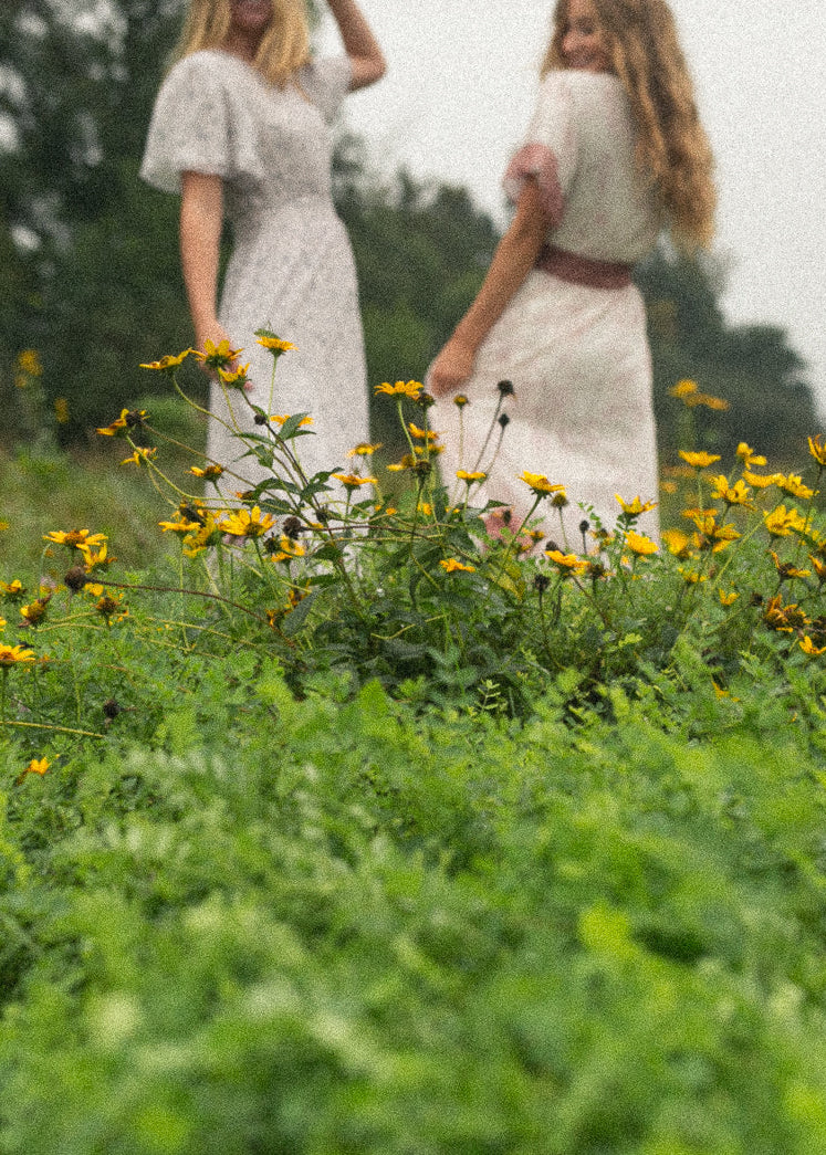 Isabella Blue Floral V Neck Maxi Dress