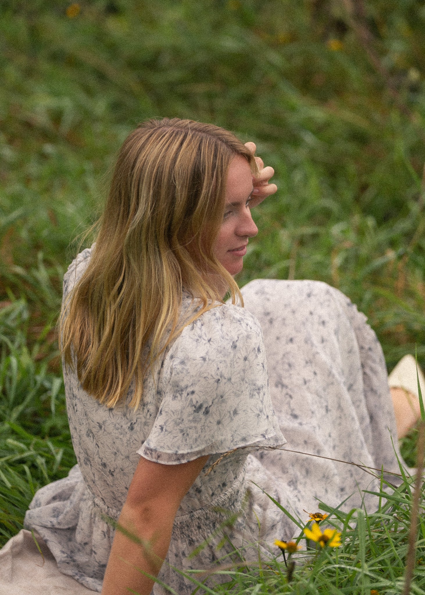 Isabella Blue Floral V Neck Maxi Dress
