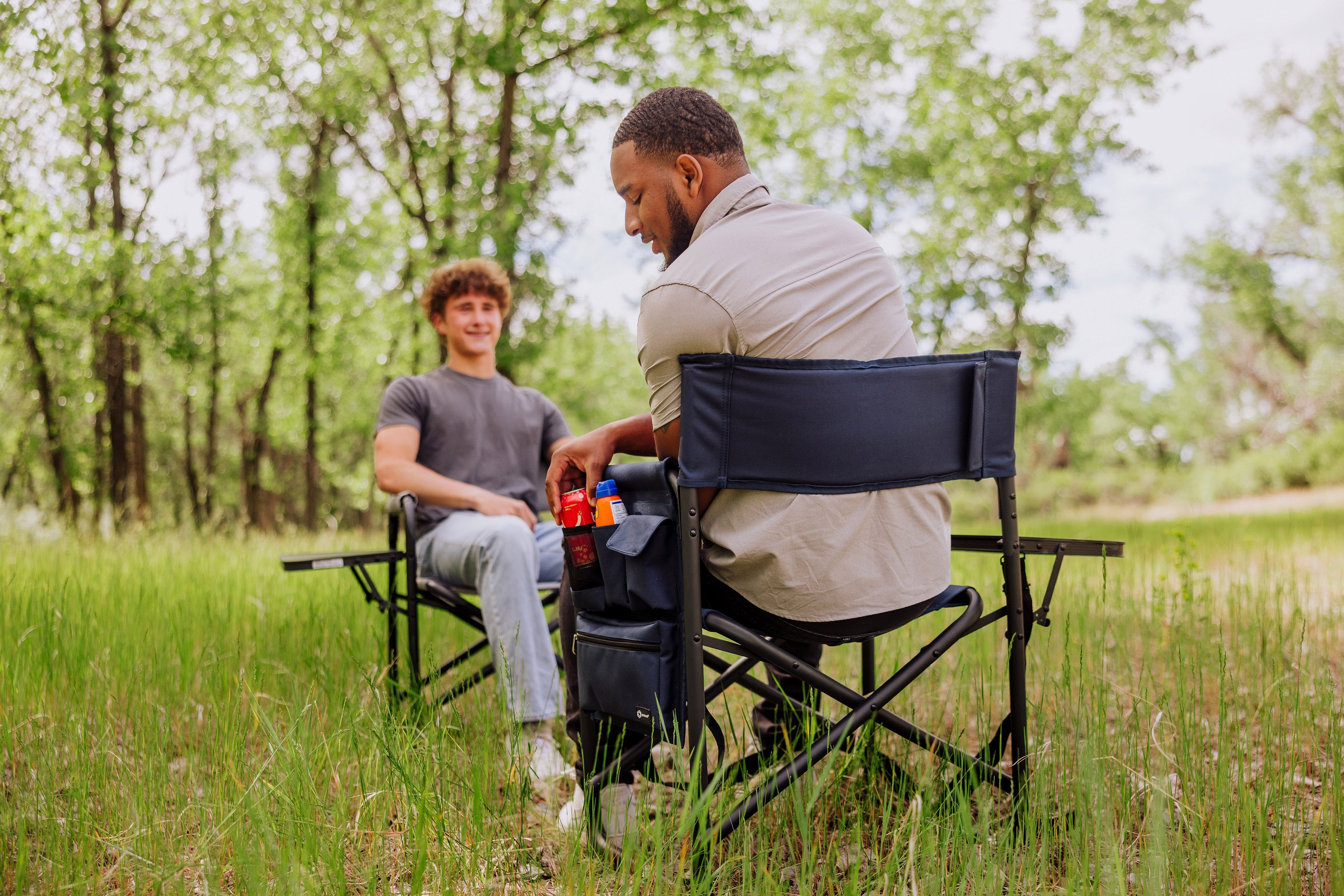 Purple Sports Chair With Side Table