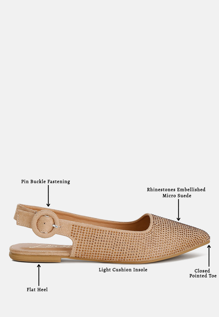 Jarisa Rhinestones Embellished Slingback