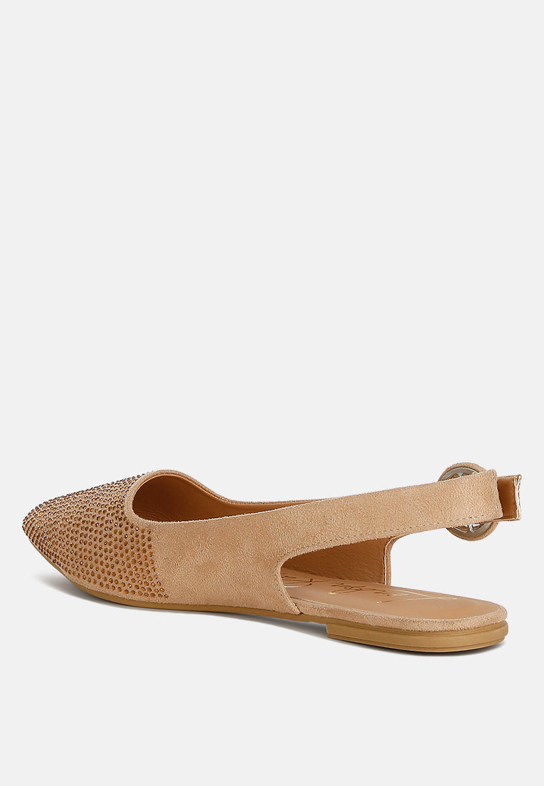 Jarisa Rhinestones Embellished Slingback