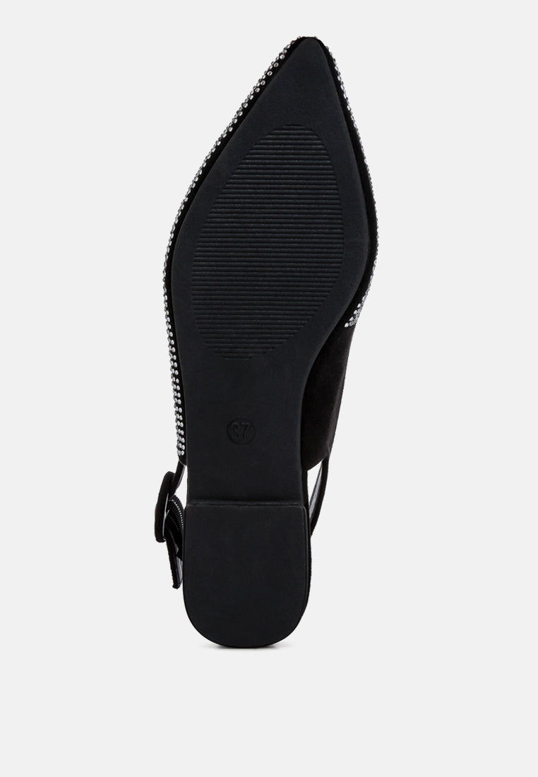 Jarisa Rhinestones Embellished Slingback