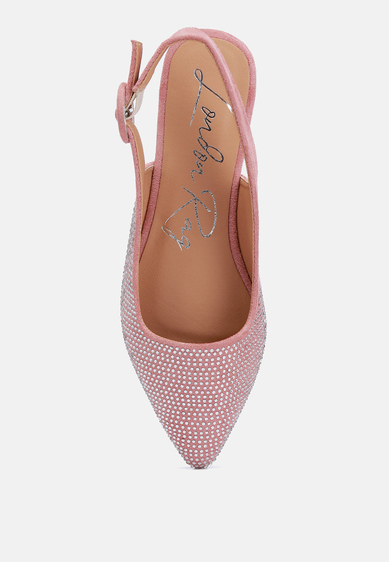 Jarisa Rhinestones Embellished Slingback