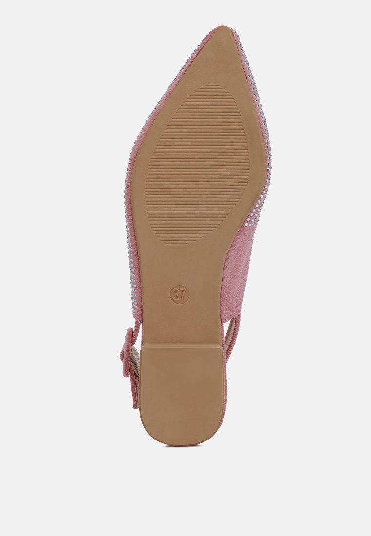 Jarisa Rhinestones Embellished Slingback