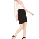 City Studios Juniors' One-Shoulder Satin Dress Pink Size 3