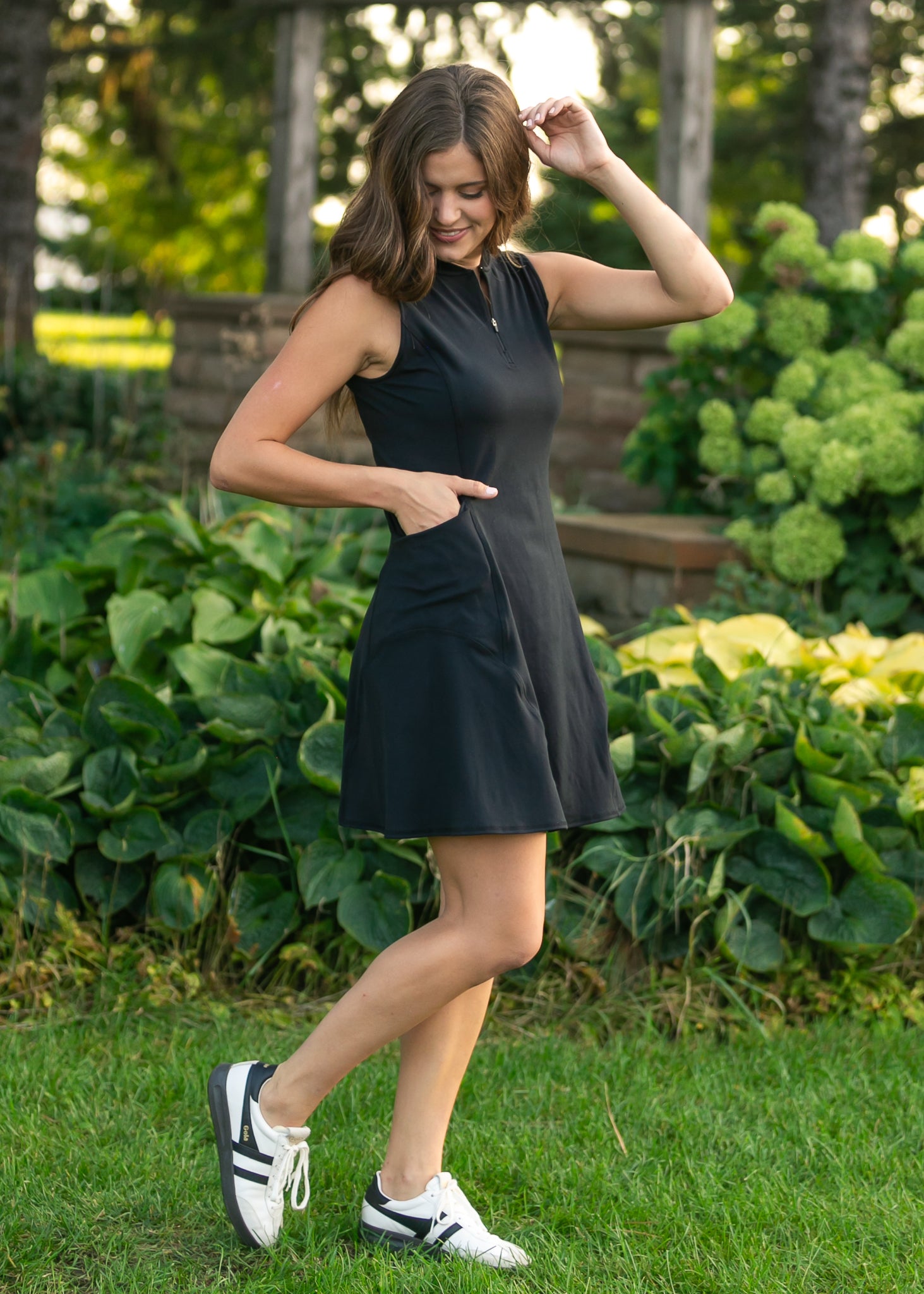 Joss Sleeveless Athletic Midi Dress