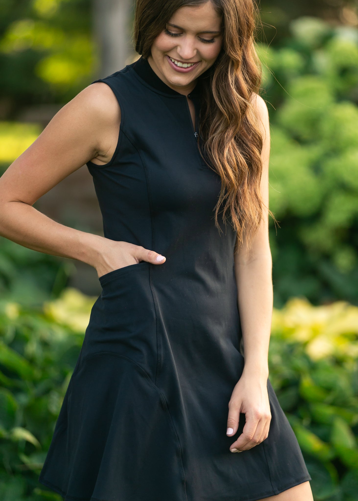Joss Sleeveless Athletic Midi Dress