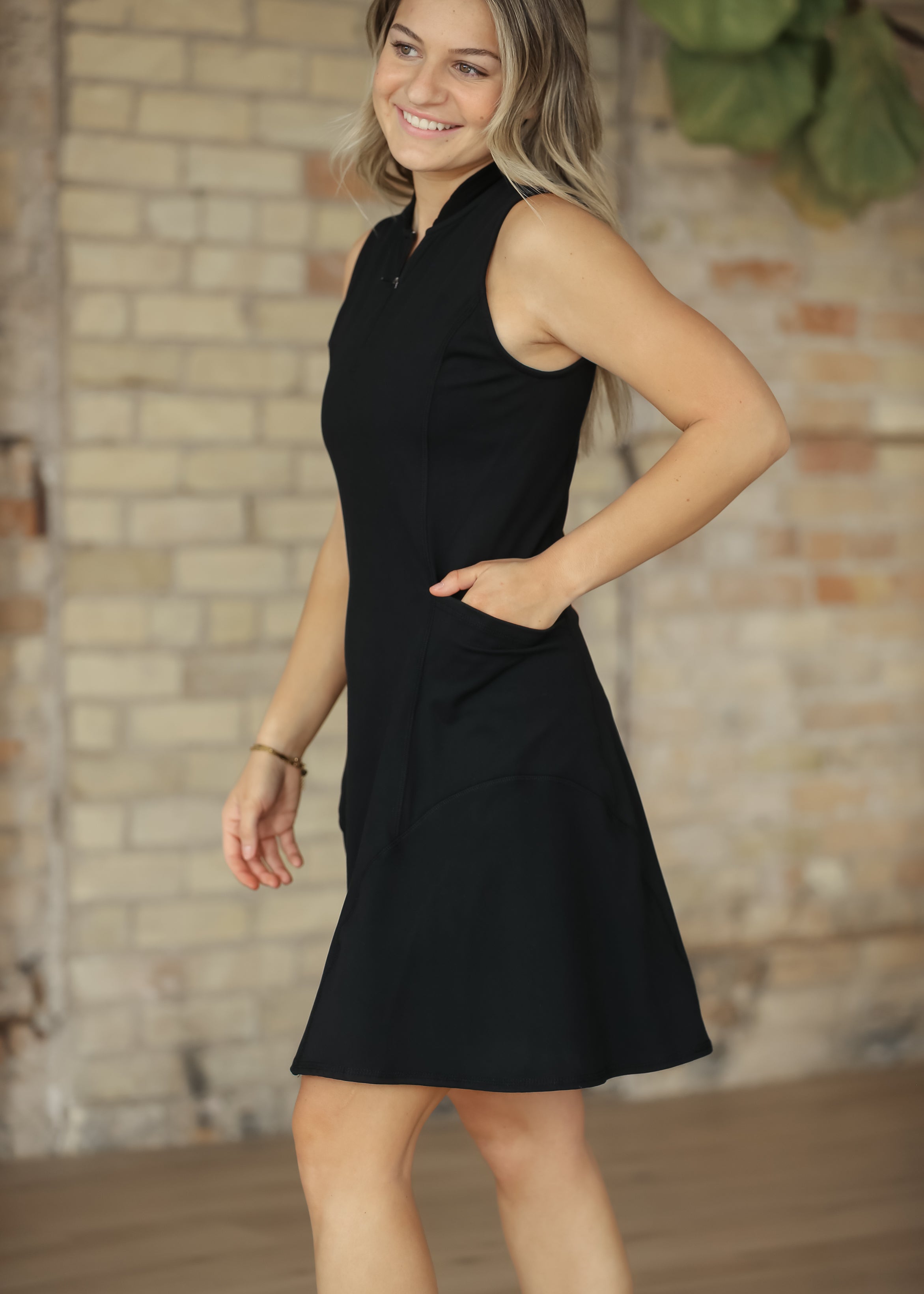 Joss Sleeveless Athletic Midi Dress