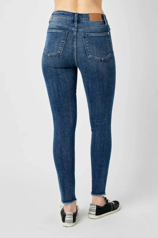 Judy Blue Full Size  High Waist Distressed Skinny Jeans | Includes Plus Size