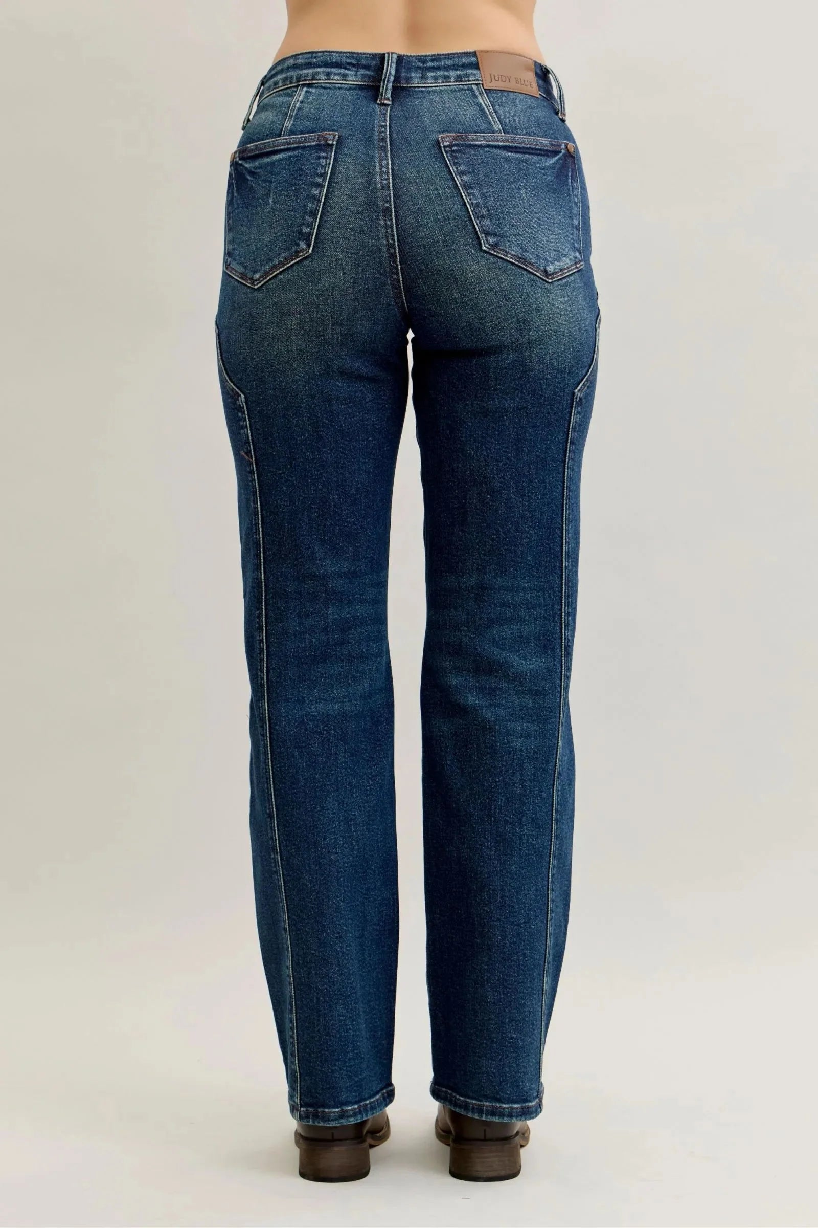 Judy Blue Full Size Seam Detail Straight Leg Jeans | Includes Plus Size