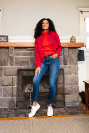 Judy Blue Full Size Washed Thermal Skinny Jeans | Includes Plus Size