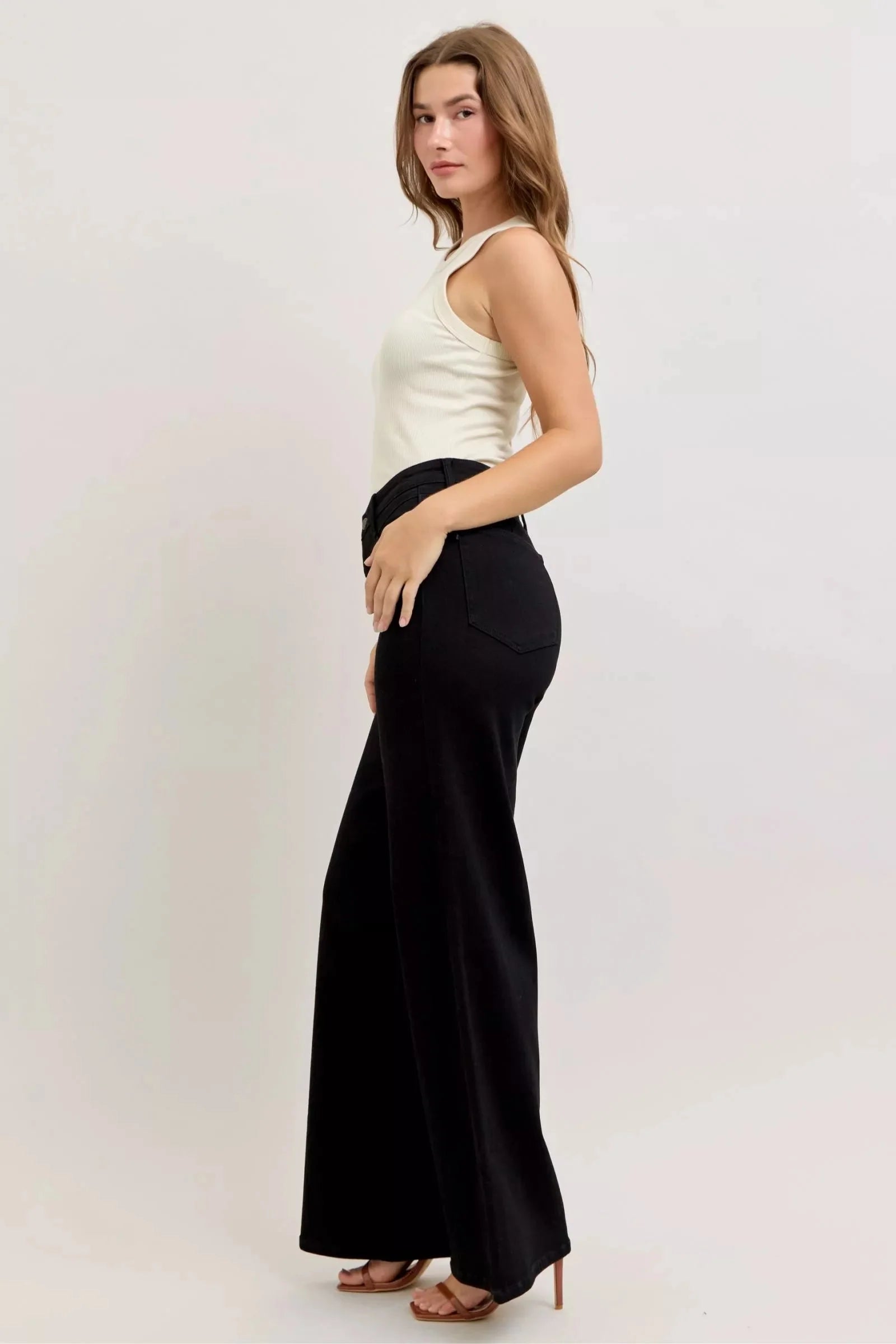 Judy Blue High-waisted Wide Leg Jeans