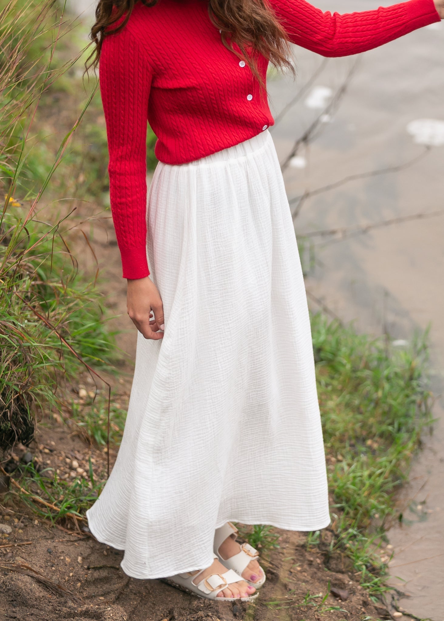 Kalani Cotton Gauze Maxi Skirt