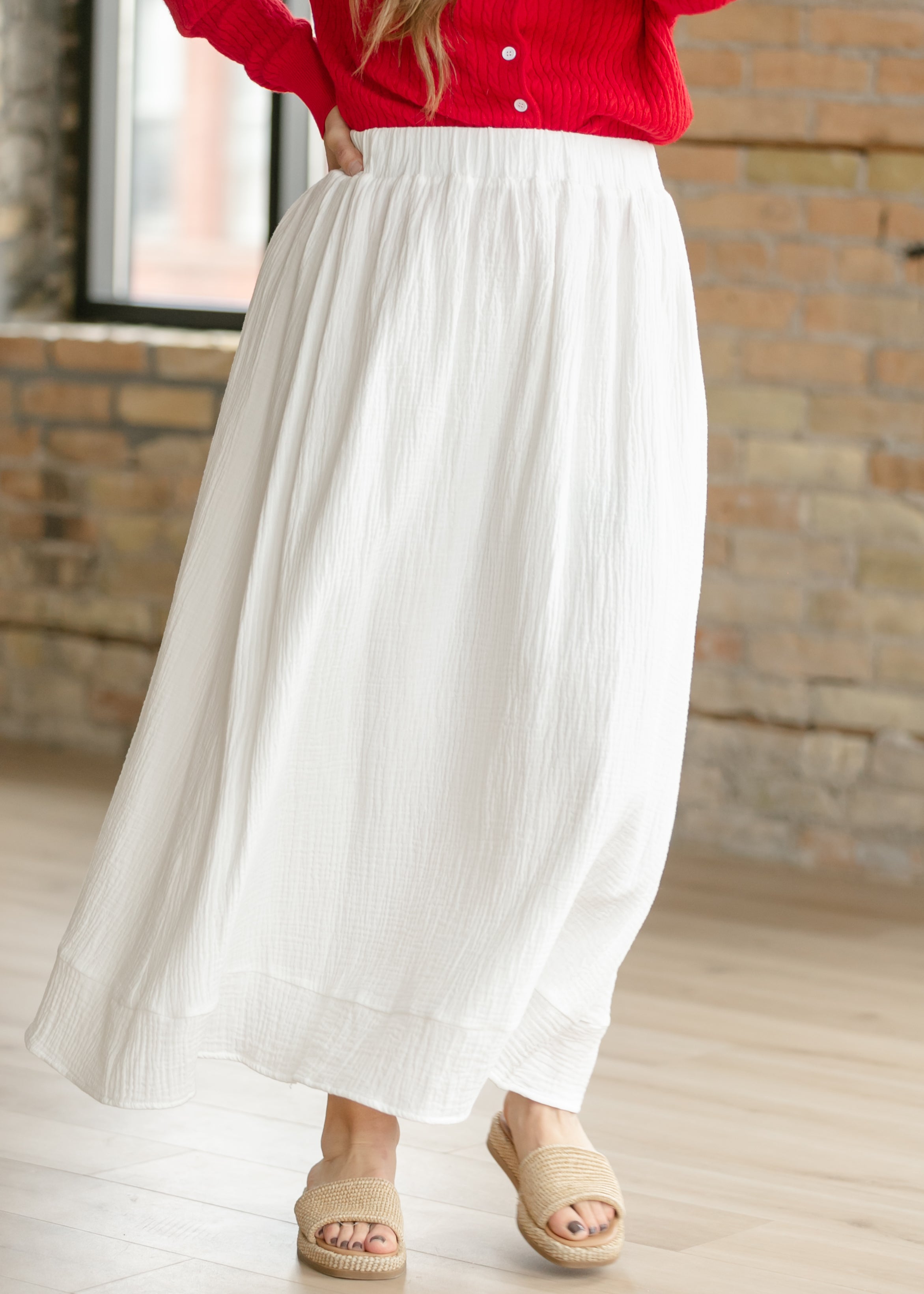 Kalani Cotton Gauze Maxi Skirt