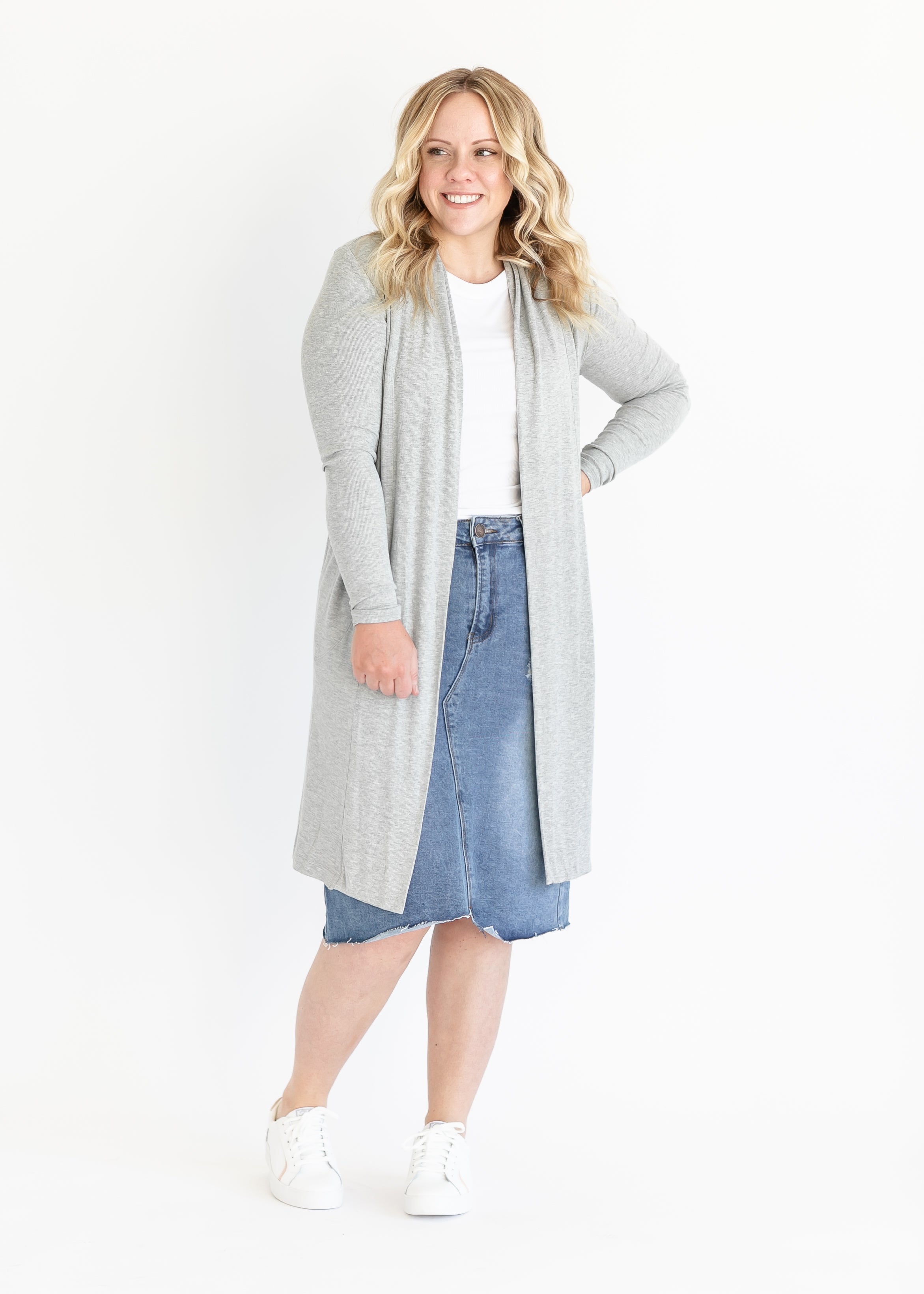 Kylin Open Front Cardigan | Includes Plus Size