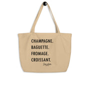 Gourmet Love Large Organic Tote Bag