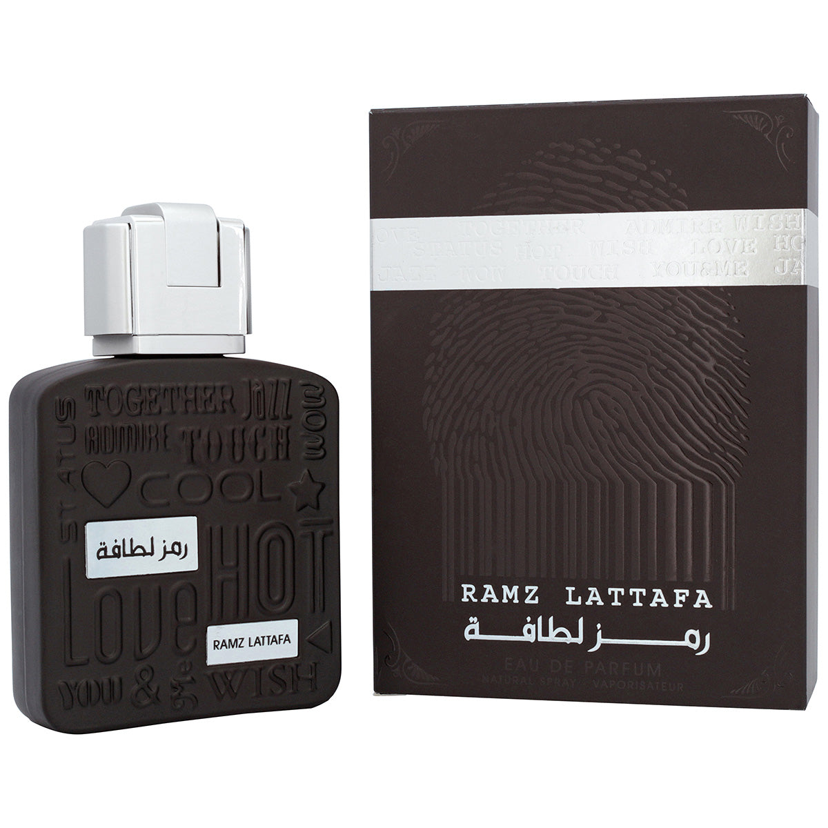 Lattafa Ramz Silver Eau De Parfum For Men, 100 Ml / 3.4 Oz, Amber Vanilla Fragrance Spray