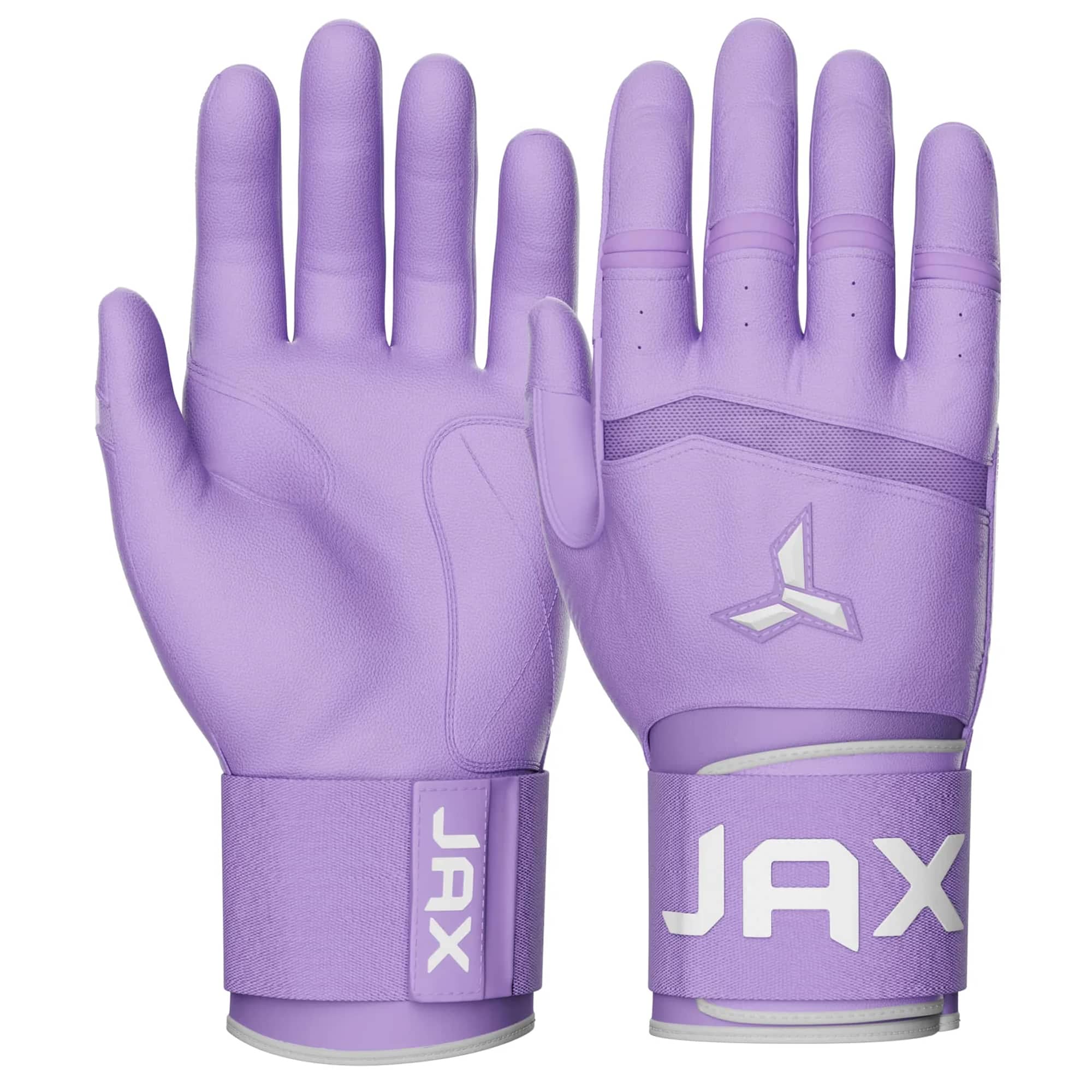Lavender Purple Strap Cuff Batting Gloves