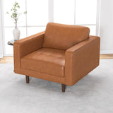 Leather Medium-Firm Lounge Chair