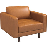 Leather Medium-Firm Lounge Chair