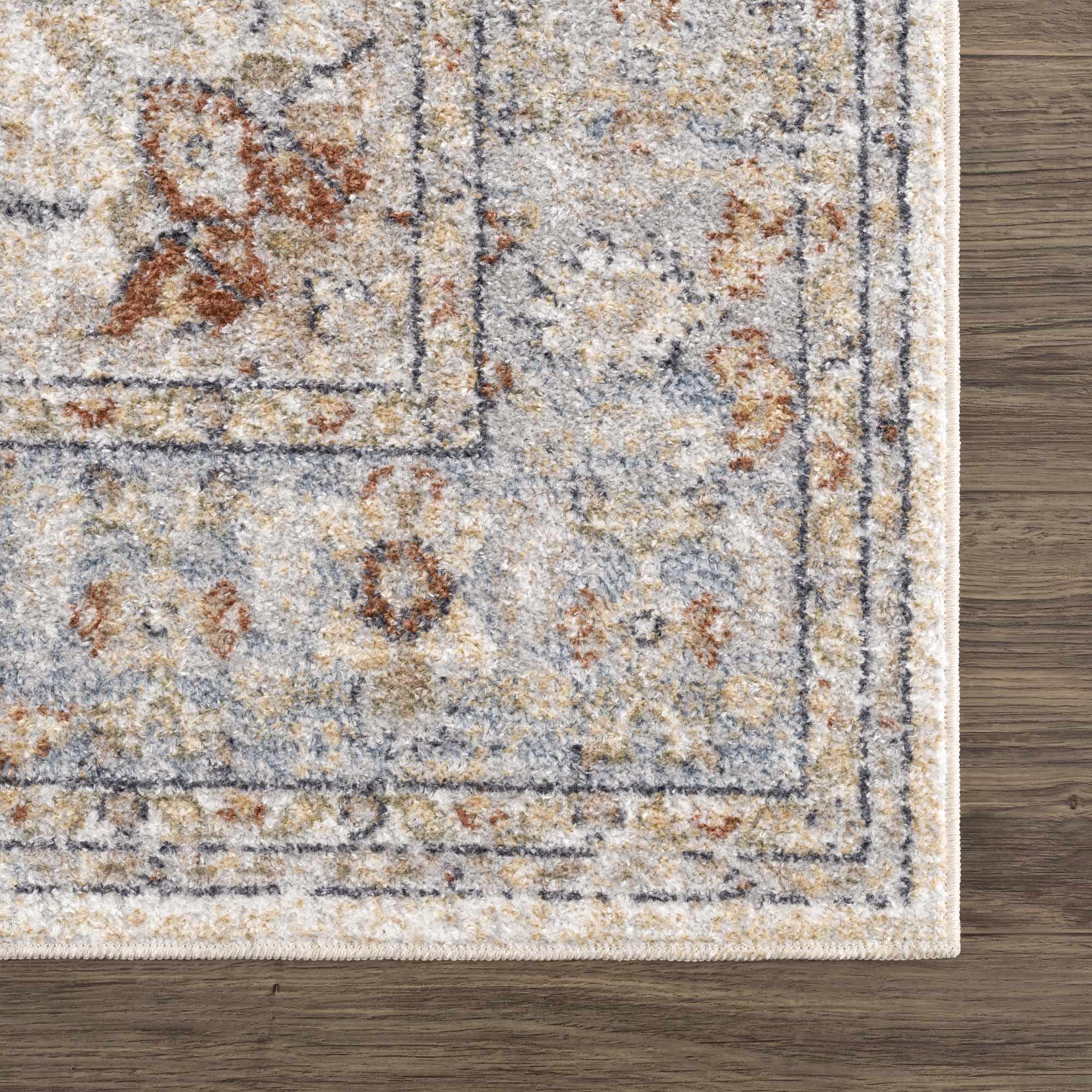 Emke Flat Pile Washable Rug