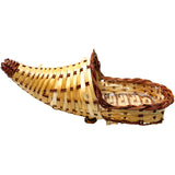 Homvare 13" Bamboo Cornucopia with Liner Indoor and Outdoor