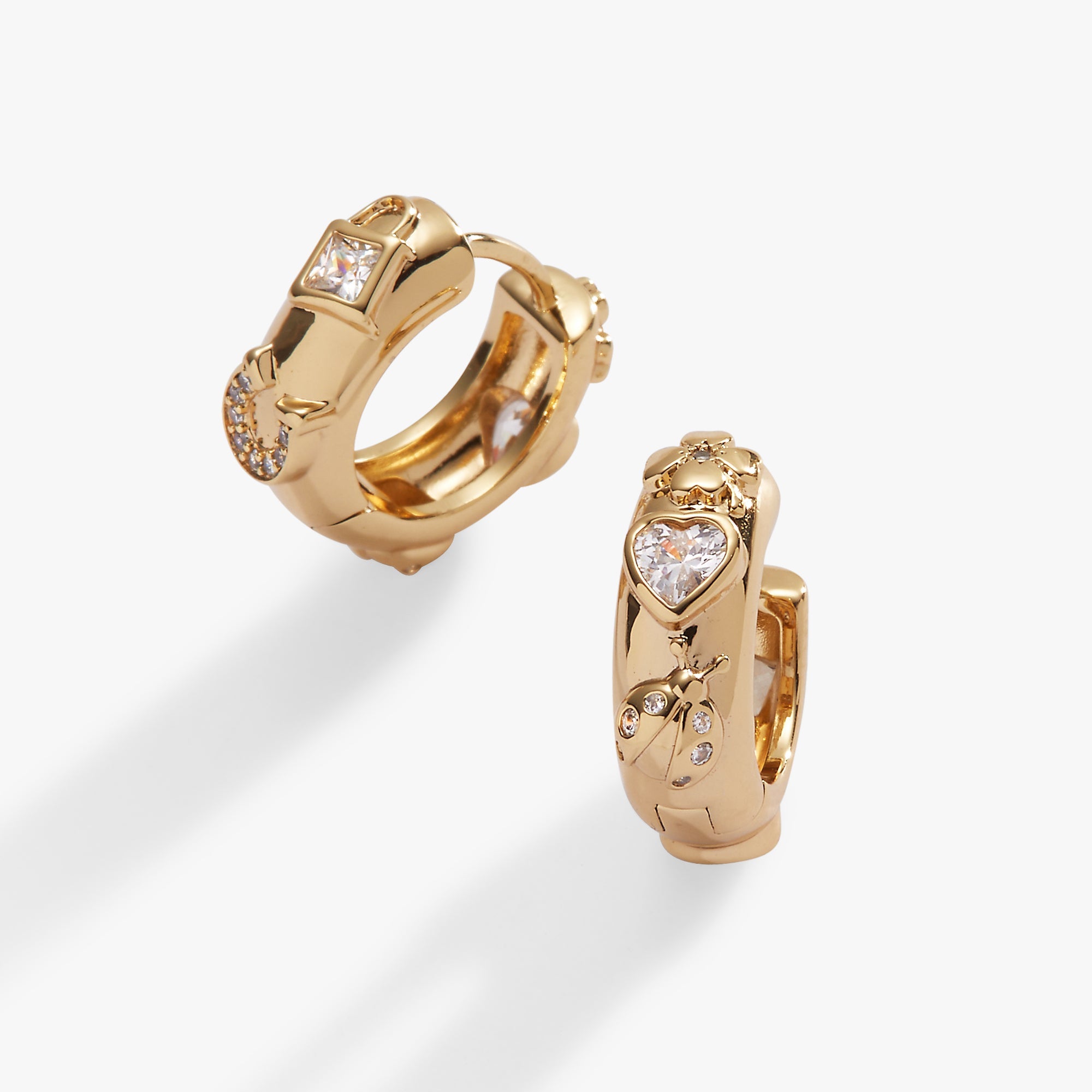 Love And Luck Huggie Hoops