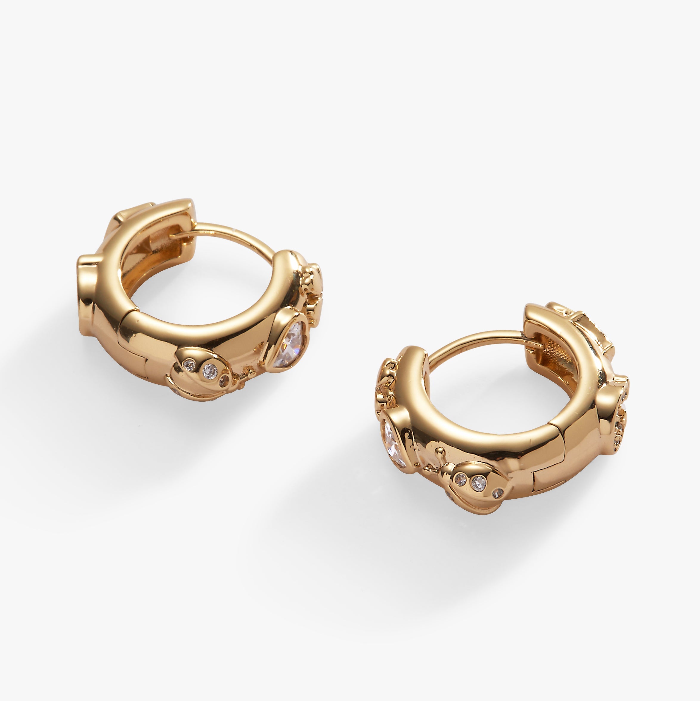 Love And Luck Huggie Hoops