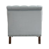Luxurious Accent Chair with Upholstered Tufted and Nailhead Trim