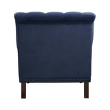 Luxurious Accent Chair with Upholstered Tufted and Nailhead Trim