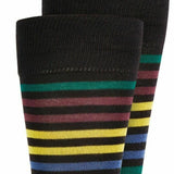 Alfani Men's Striped Dress Socks Wine Size Regular