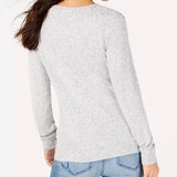 INC International Concepts Women's Sequined Knit Top Gray Size 2 Extra Large