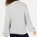 INC International Concepts Women's Cowlneck Knit Top  Gray Size Large
