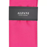 Alfani Men's Solid Twill Silk Pocket Square Pink Size Regular
