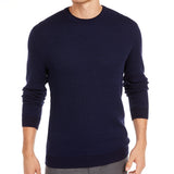 Tasso Elba Men's Supima Cotton Crewneck Sweater Blue Size Small