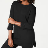 Karen Scott Women's Cotton Sweater Black Size Small