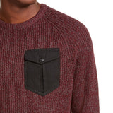 American Rag Men's Crewneck Pocket Sweater Red