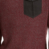 American Rag Men's Crewneck Pocket Sweater Red