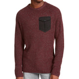 American Rag Men's Crewneck Pocket Sweater Red