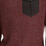 American Rag Men's Crewneck Pocket Sweater Red