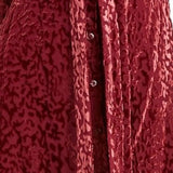 Alfani Women's Velvet Burnout Belted Shirtdress Maroon Size 8
